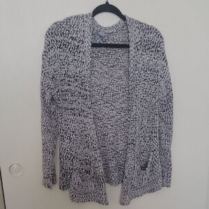 Women's Black and White Cardigan